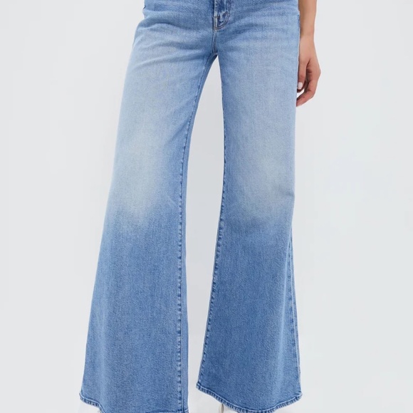 NWT MOTHER Wide Leg Jeans - Picture 2 of 4